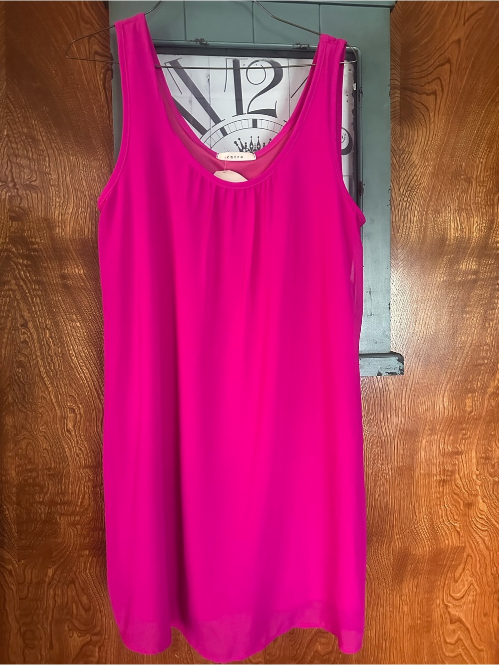 entro Hot Pink Sleeveless Shift Dress